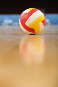 Volleyball ball court indoors